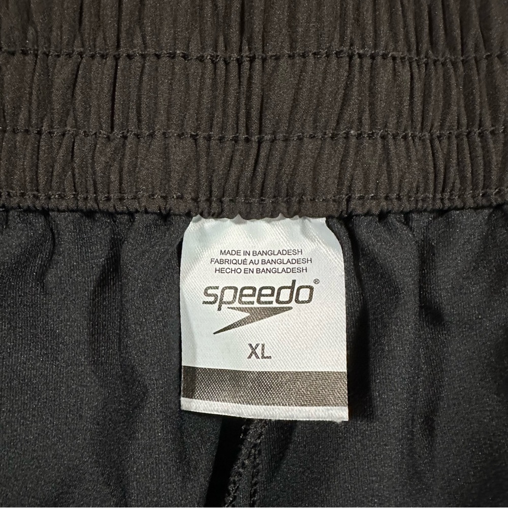 Speedo Womens Swim Skirt Skort XL Black Compression Shorts Athletic Swim Bottom - Picture 5 of 7